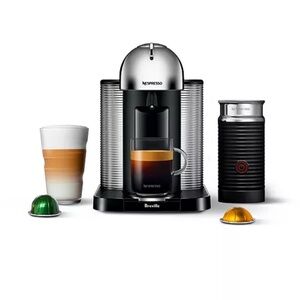 Breville Nespresso Machine in Black and Silver